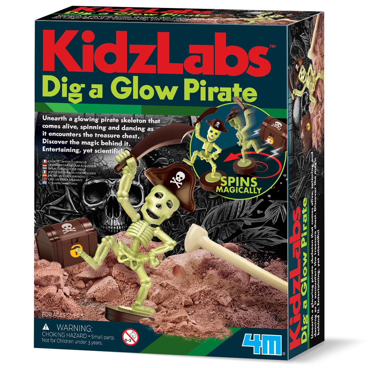 Kidzlabs - Dig a Glow Pirate (5 Years +)