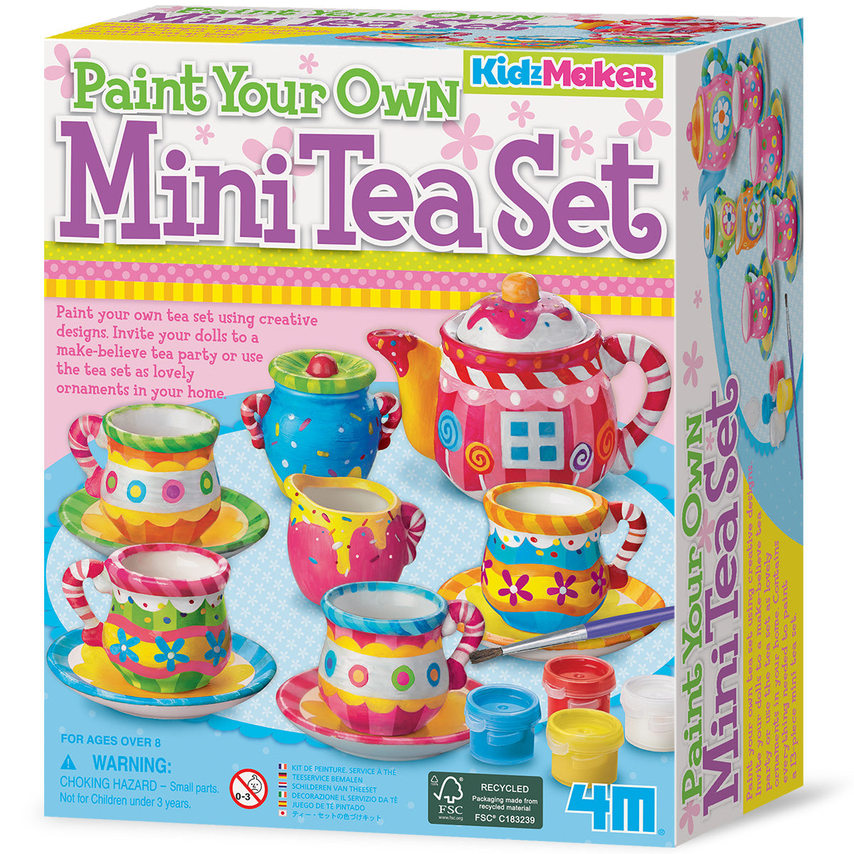 KidzMaker - Paint Your Own Mini Tea Set (8 Years +)