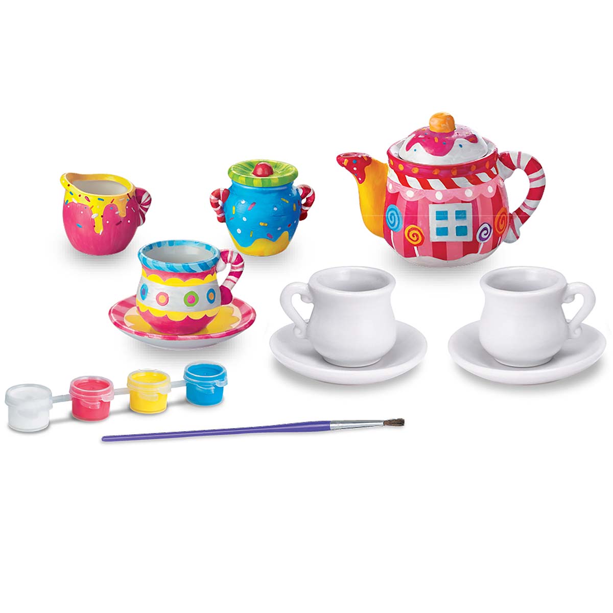 KidzMaker - Paint Your Own Mini Tea Set (8 Years +)