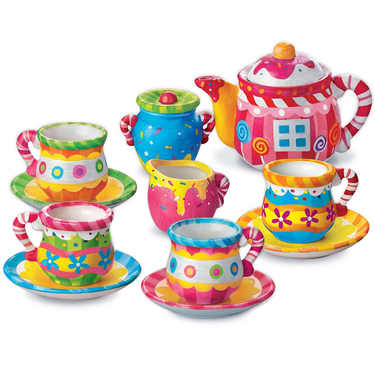 KidzMaker - Paint Your Own Mini Tea Set (8 Years +)