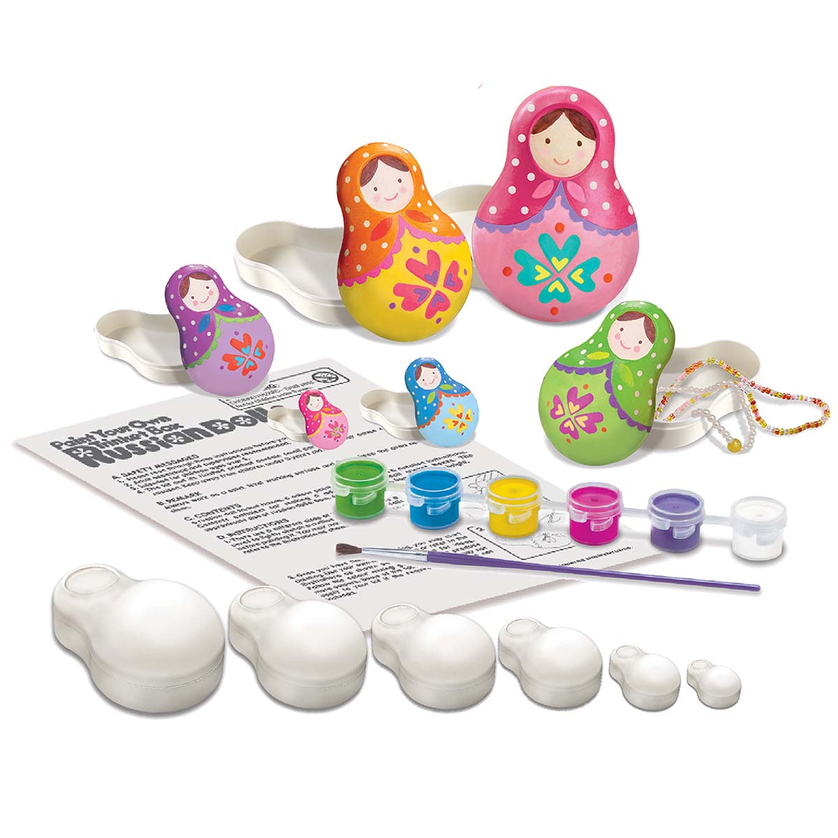 Paint Your Own Trinket Box - Russian Dolls (5 Years +)