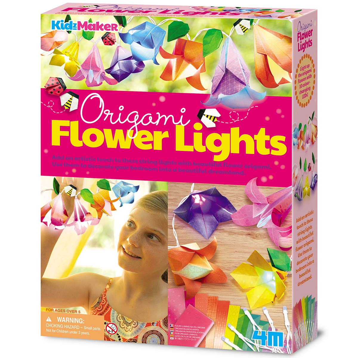 KidzMaker - Origami Flower Lights (5 Years +)