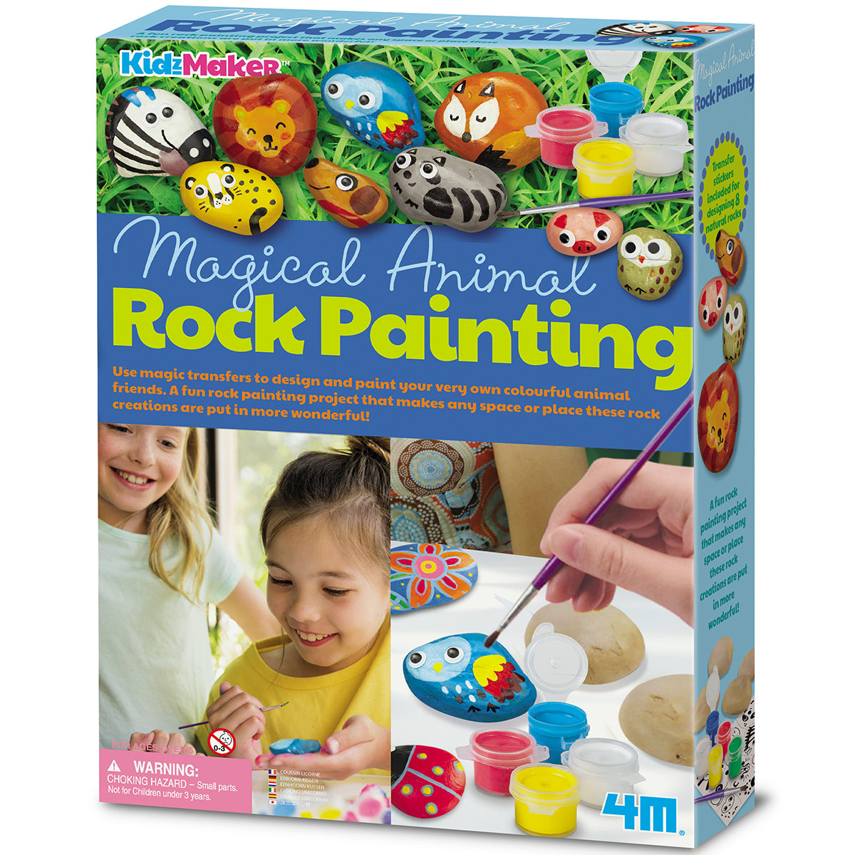KidzMaker - Magical Animal Rock Painting (5 Years +)