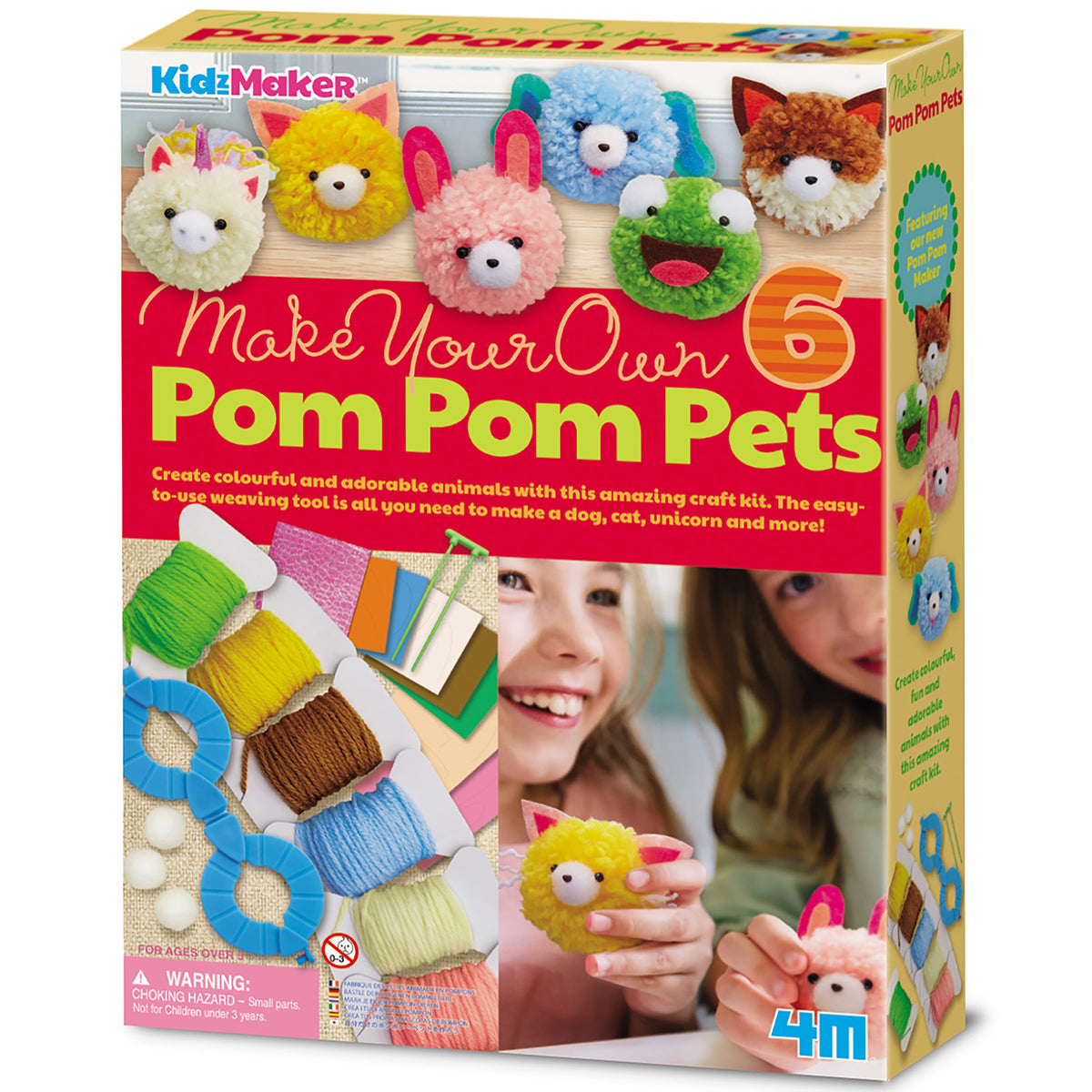 KidzMaker - Make Your Own Pom Pom Pets (5 Years +)