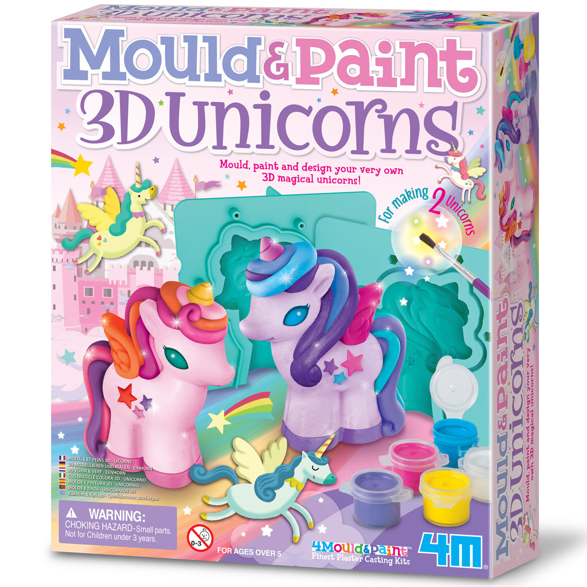 Mould & Paint - 3D Unicorns (5 Years +)