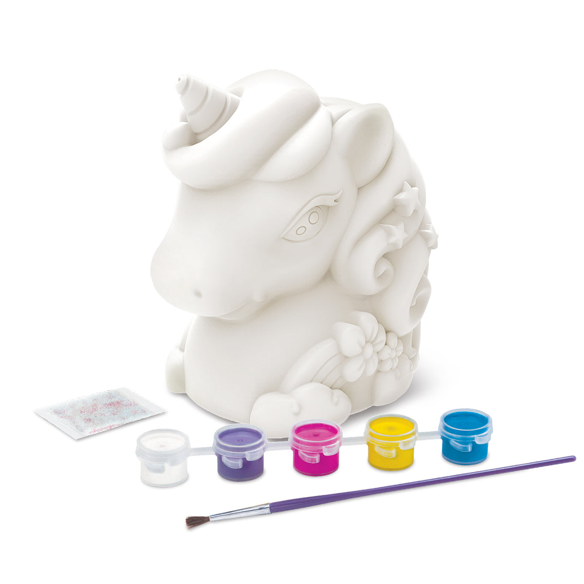 KidzMaker - Paint Your Own Mini Glitter Unicorn Bank (8 Years +)