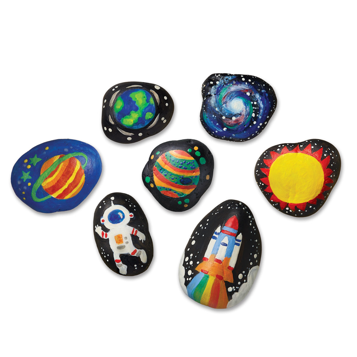 KidzMaker - Glow In The Dark - Space Rock Painting (5 Years +)