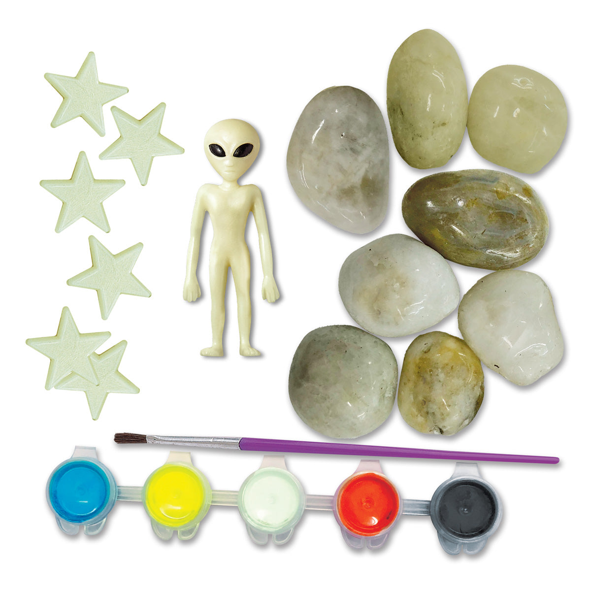KidzMaker - Glow In The Dark - Space Rock Painting (5 Years +)