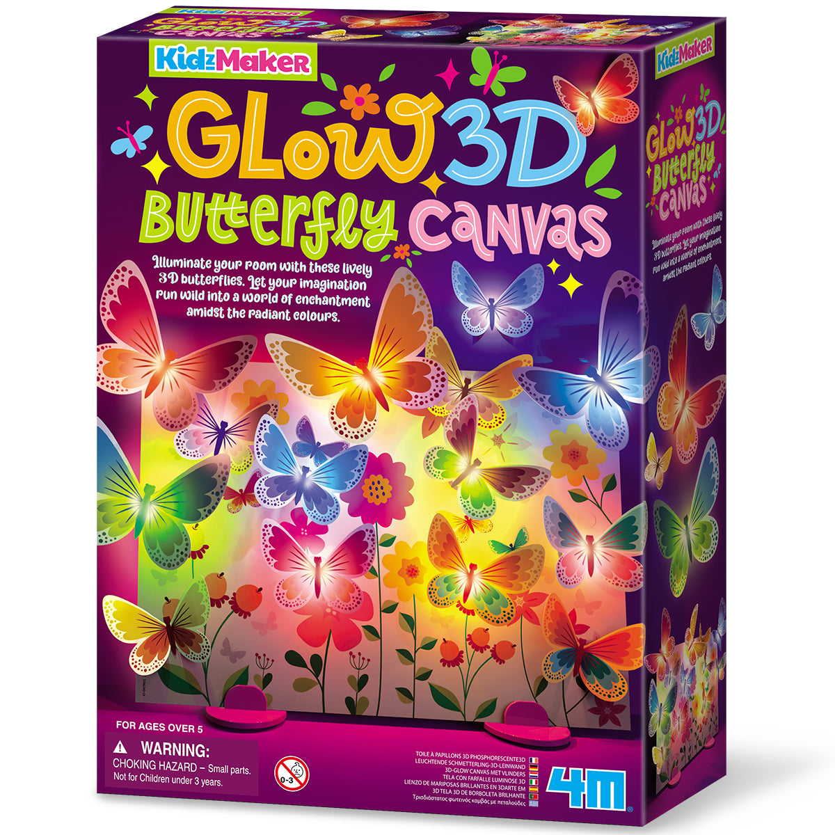 Kidzmaker - Glow 3D Butterfly Canvas (5 Years +)