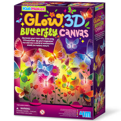 Kidzmaker - Glow 3D Butterfly Canvas (5 Years +)