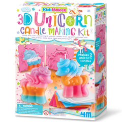 KidzMaker - 3D Unicorn Candle Making Kit (8 Years +)
