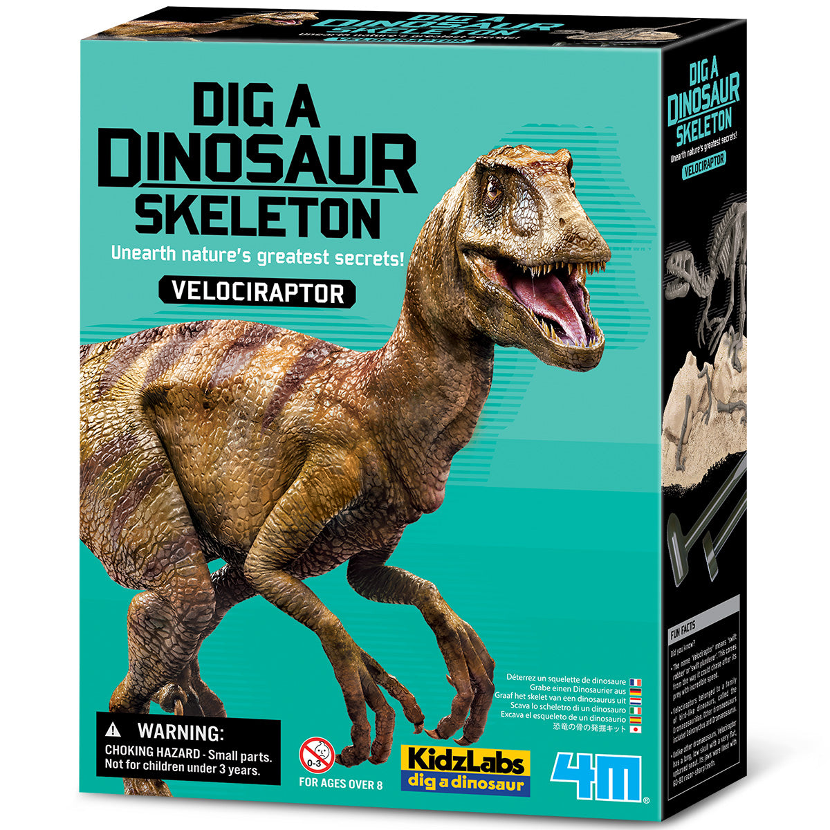 KidzLabs - Dig a Dinosaur Skeleton - Velociraptor (8 Years +)