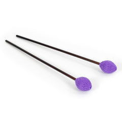 Percussion Workshop Vibraphone / marimba beaters pair - 4cm purple wool head â€“ soft