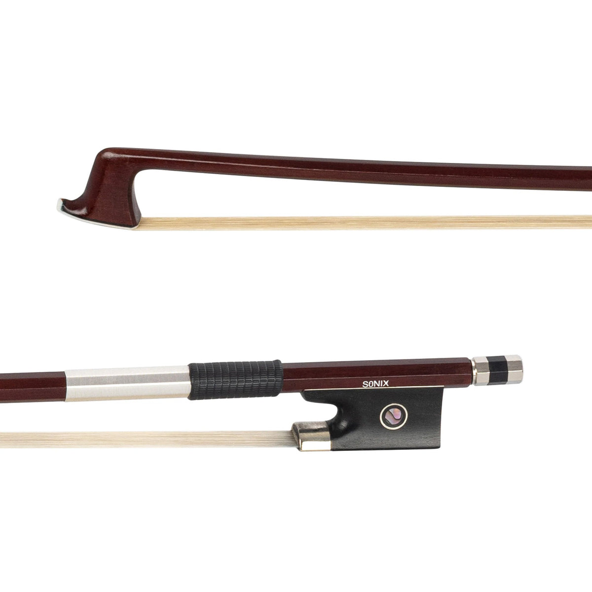 Sonix by MMX student Sandalwood violin bow - 1/2 half size