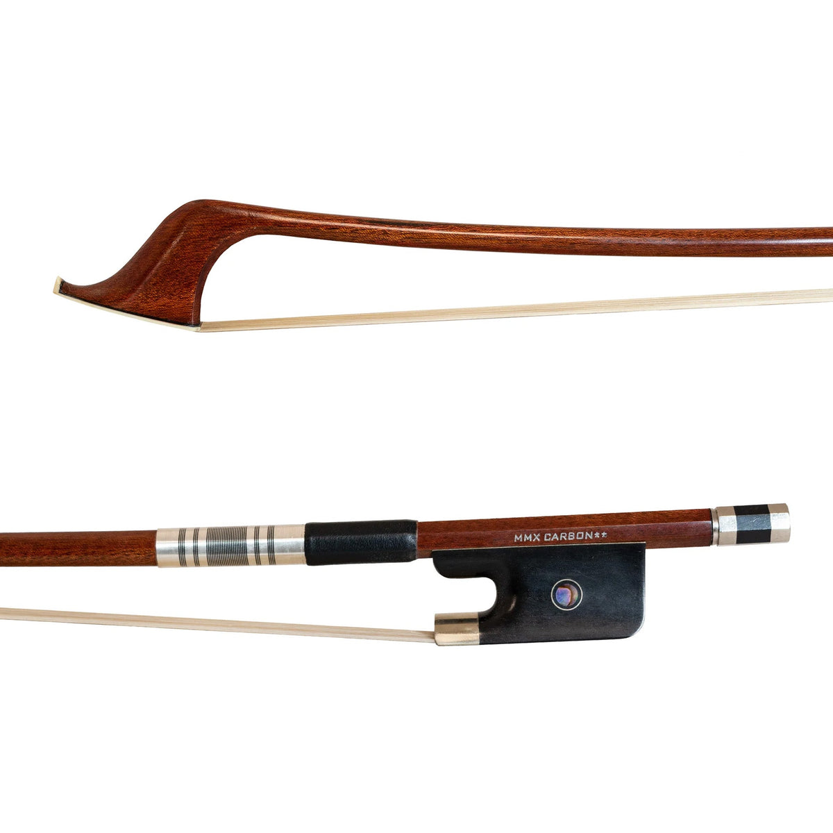 MMX carbon composite with real wood veneer double bass bow 3/4 - French