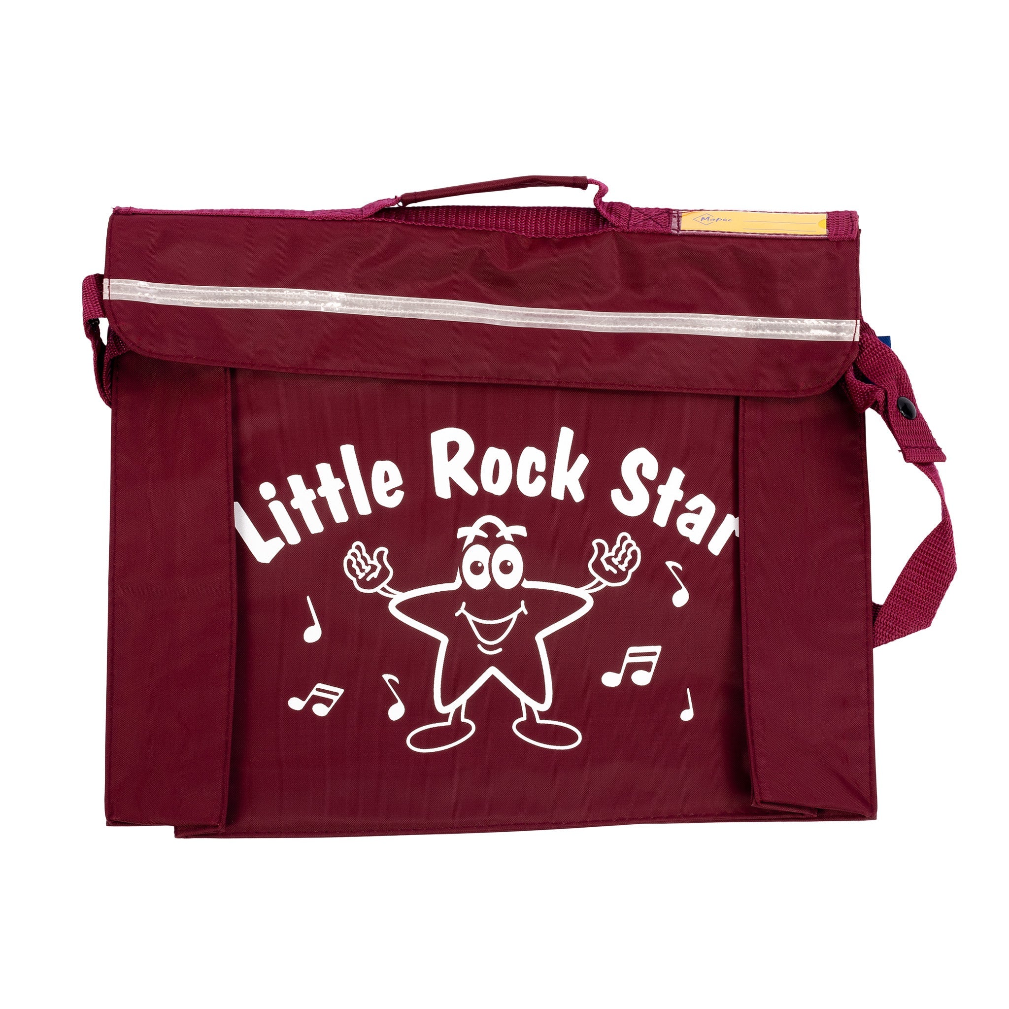 Primo music bag with \'Little rock star\' design - Burgundy