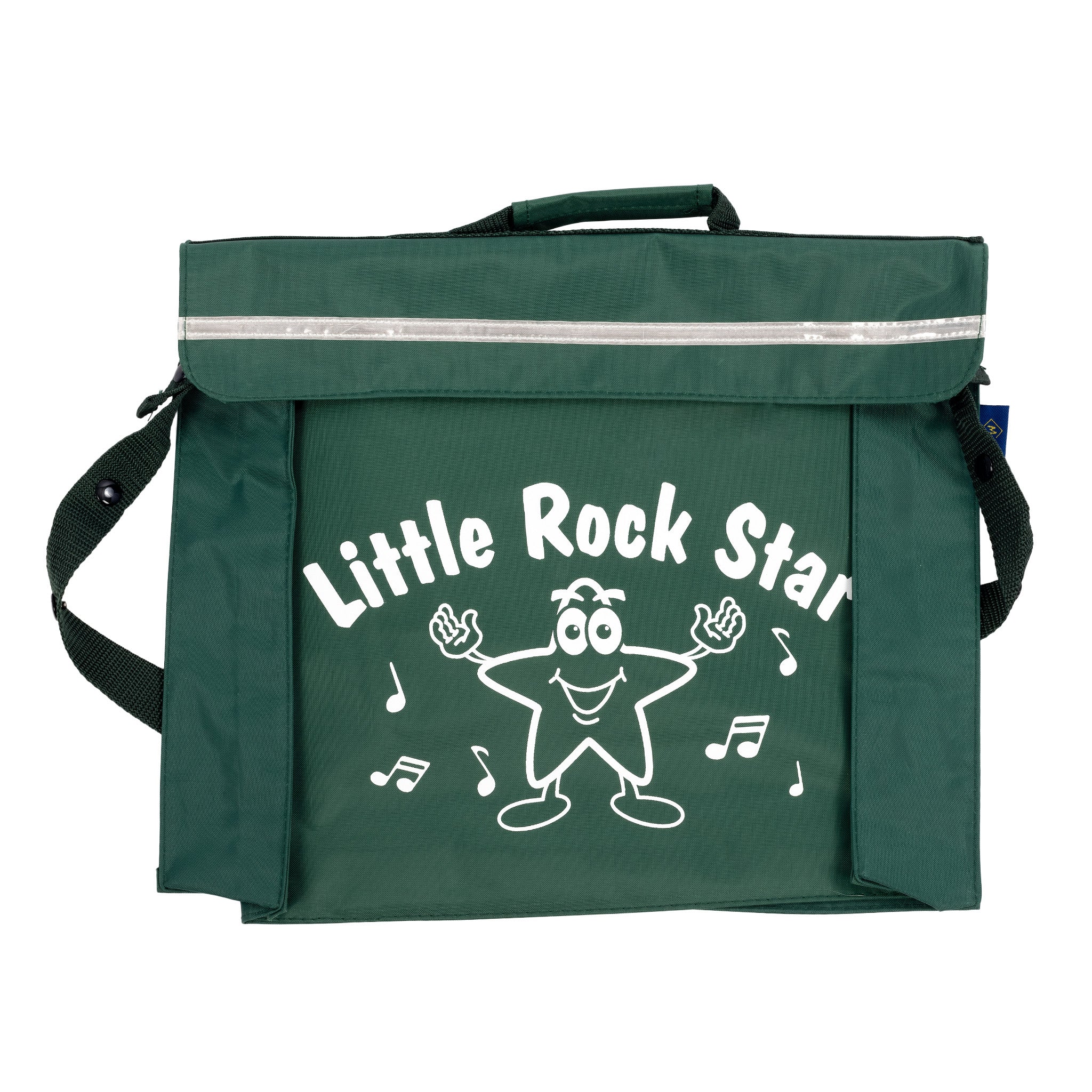Primo music bag with \'Little rock star\' design - Green