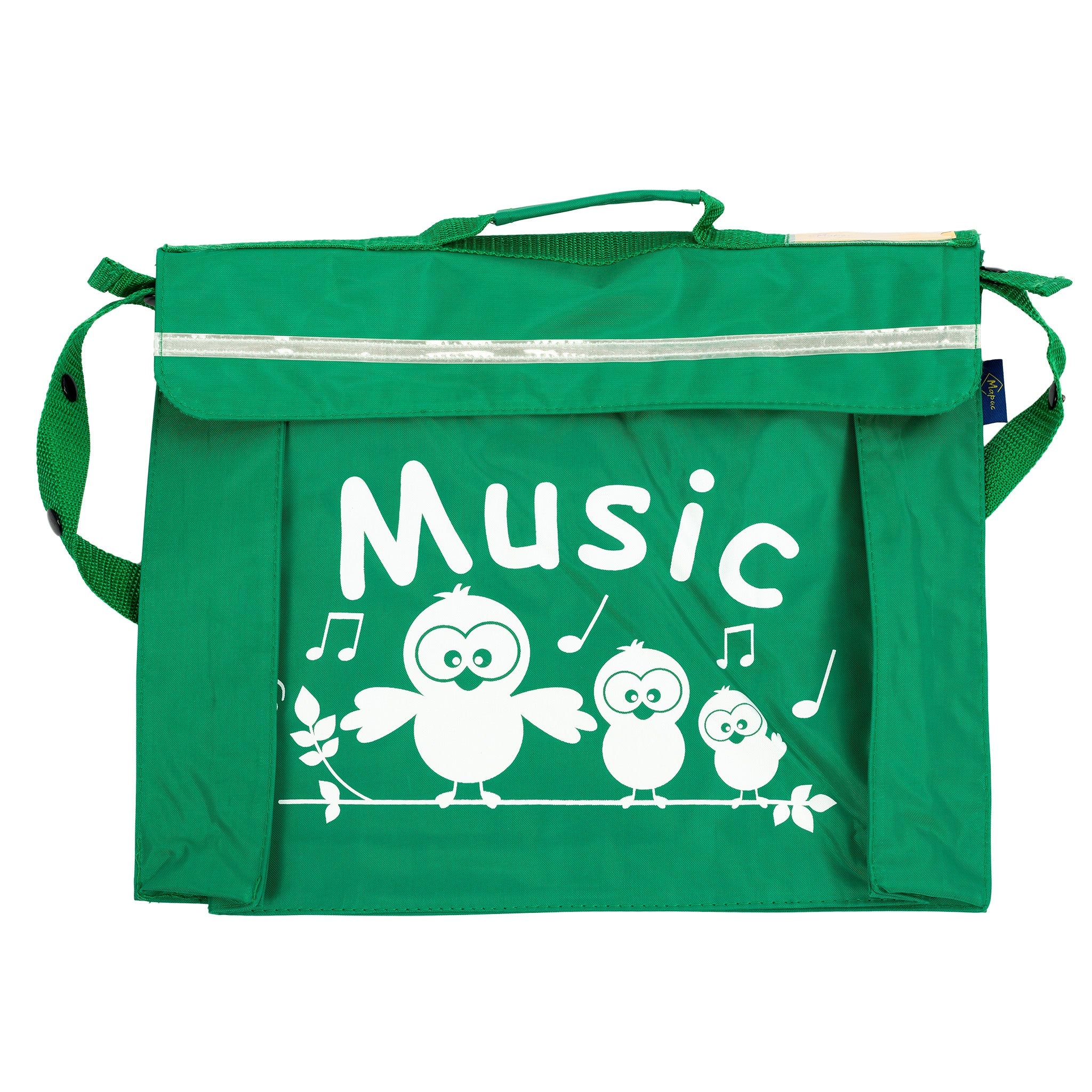Primo music bag with \'Music\' bird design - Light green