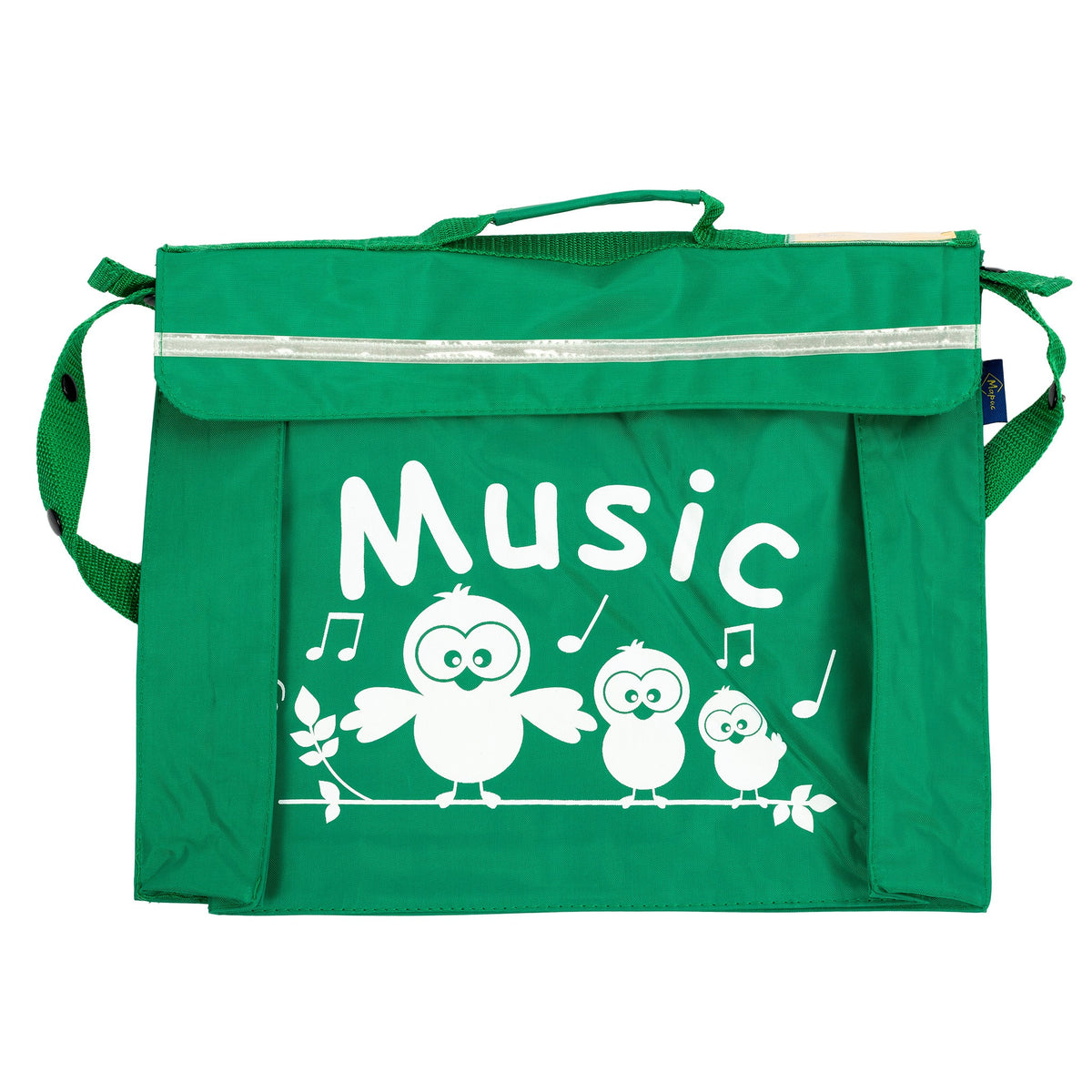 Primo music bag with \'Music\' bird design - Light green