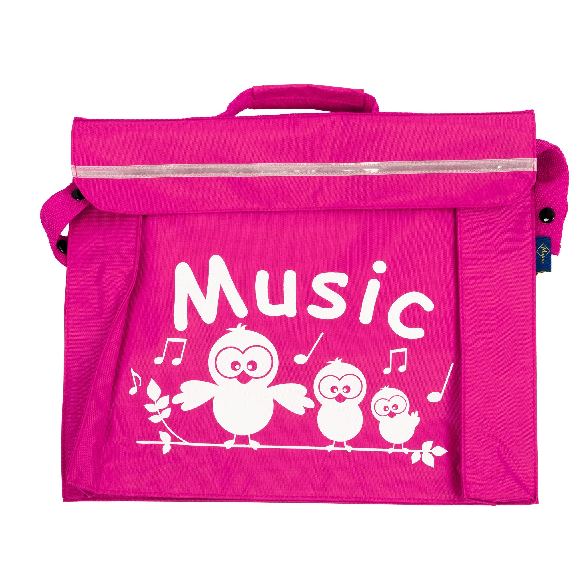 Primo music bag with \'Music\' bird design - Pink