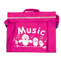Primo music bag with \'Music\' bird design - Pink