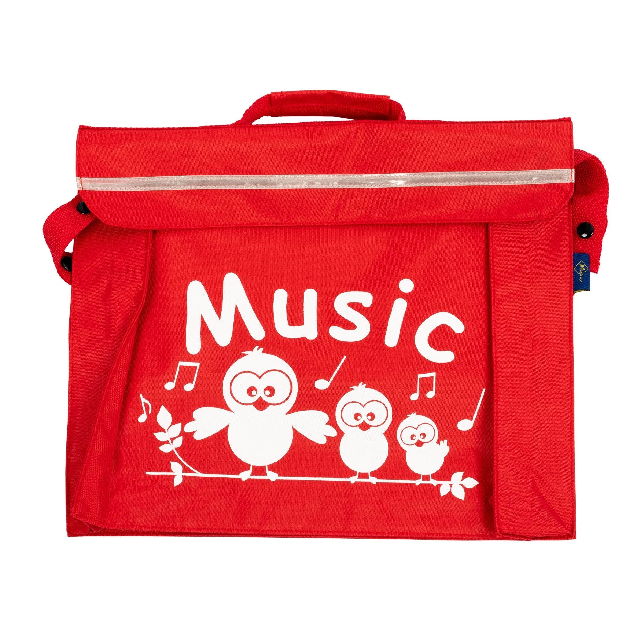 Primo music bag with \'Music\' bird design - Red