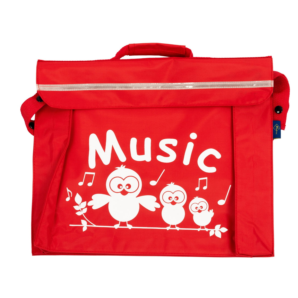 Primo music bag with \'Music\' bird design - Red