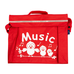 Primo music bag with \'Music\' bird design - Red