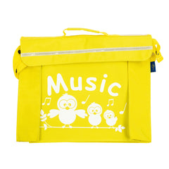 Primo music bag with \'Music\' bird design - Yellow