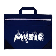 Duo music bag with musician design - Navy blue