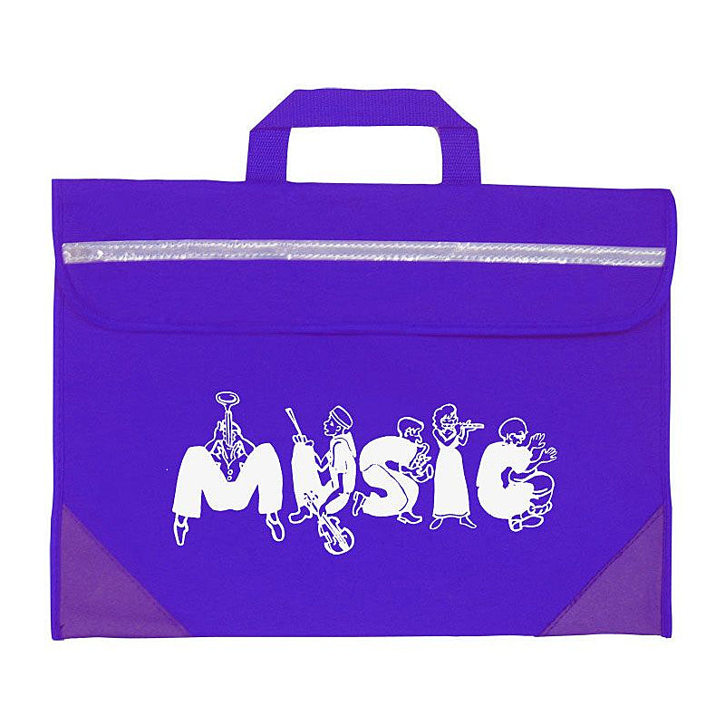 Duo music bag with musician design - Purple