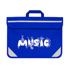 Duo music bag with musician design - Royal blue