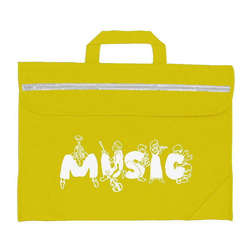 Duo music bag with musician design - Yellow