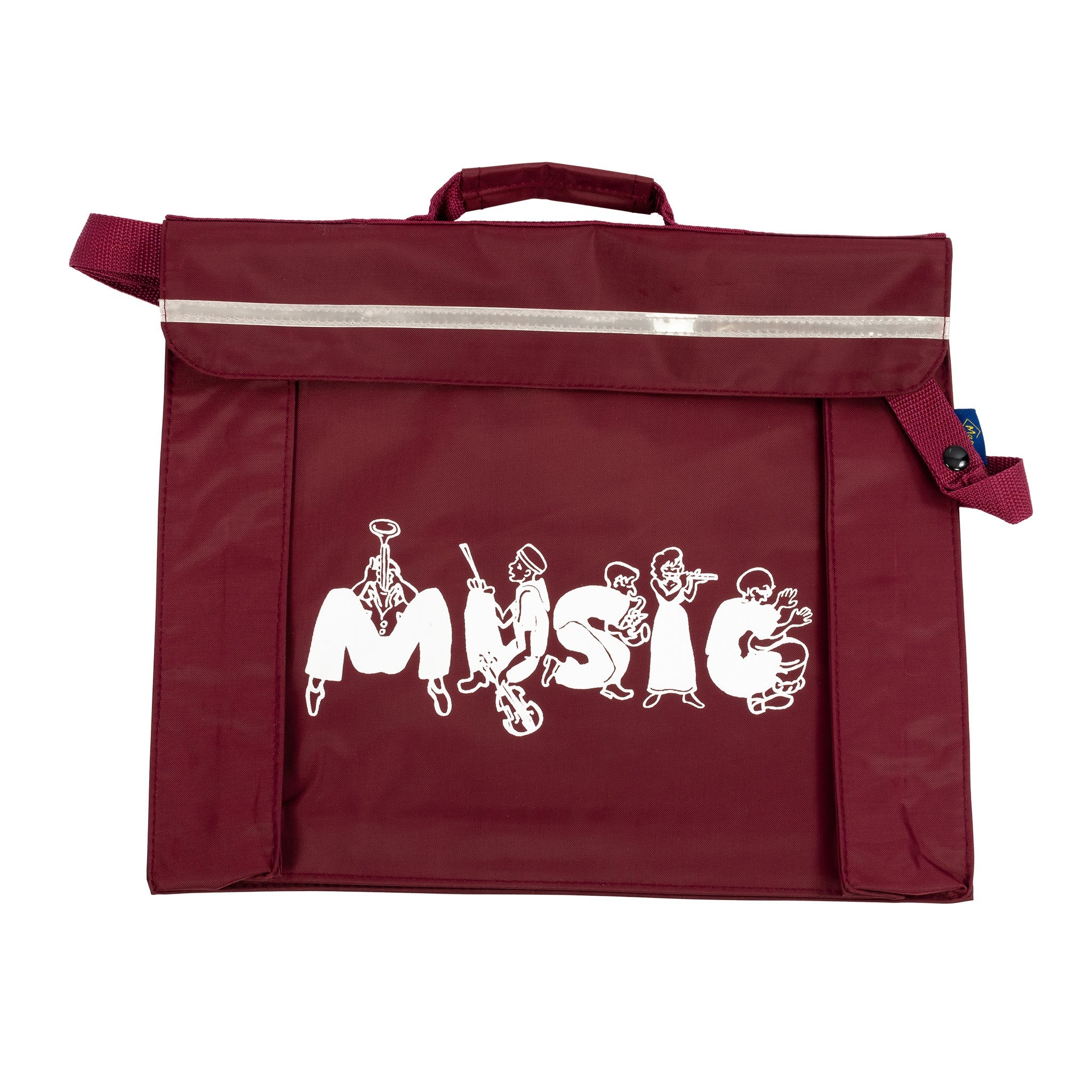 Primo music bag with musician design - Burgundy