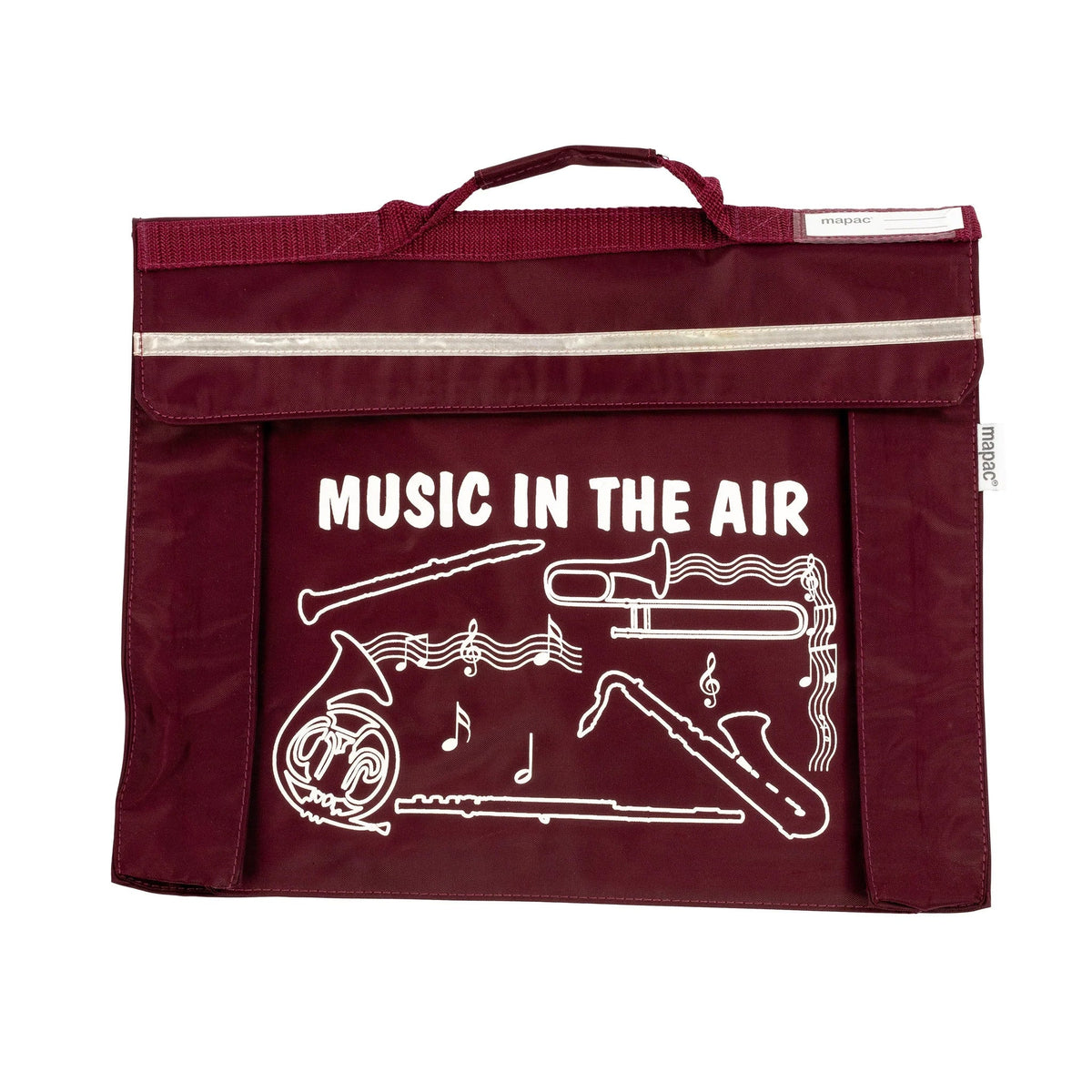 Primo music bag with \'Music in the air\' design - Burgundy