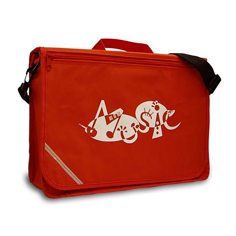 Excel music satchel with \'Music\' design - Red
