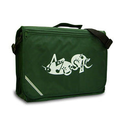Excel music satchel with \'Music\' design - Dark green