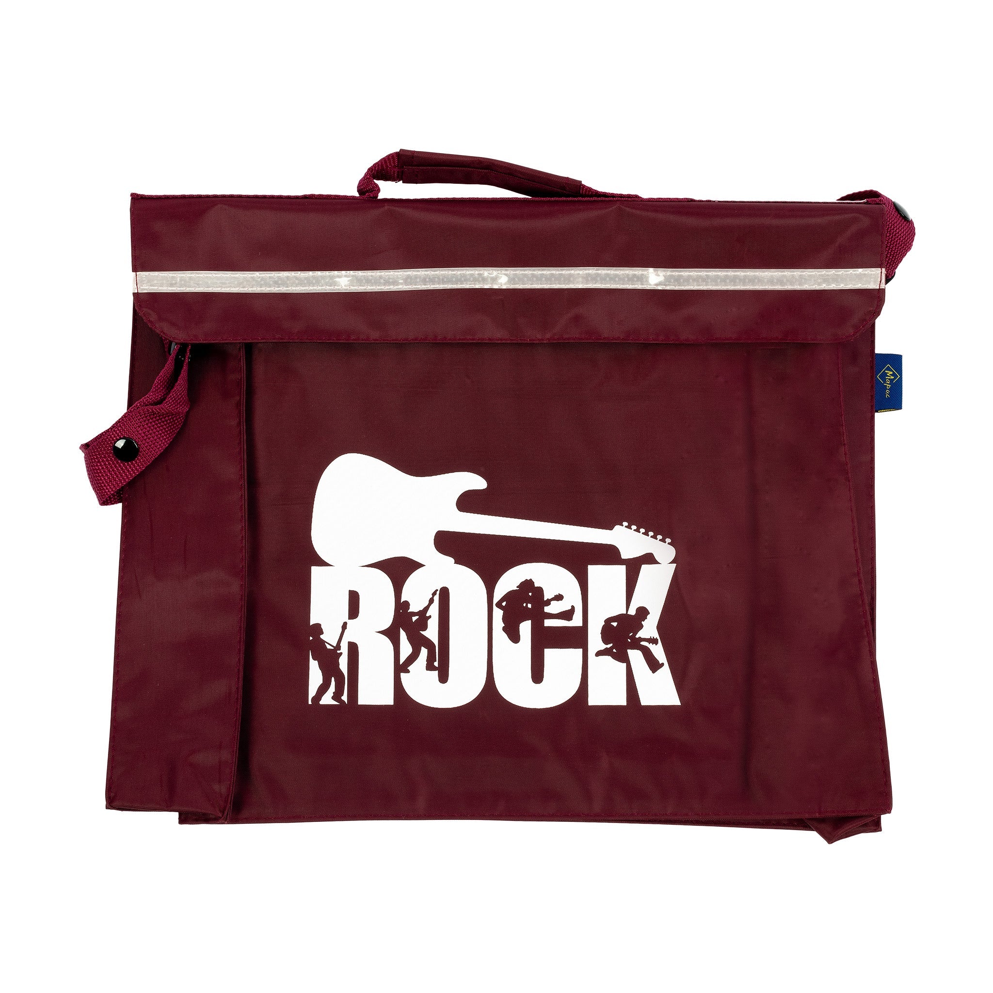 Primo music bag with \'Rock\' design - Burgundy