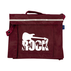 Primo music bag with \'Rock\' design - Burgundy