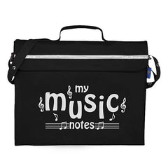 Primo music bag with \'My music notes\' design - Black