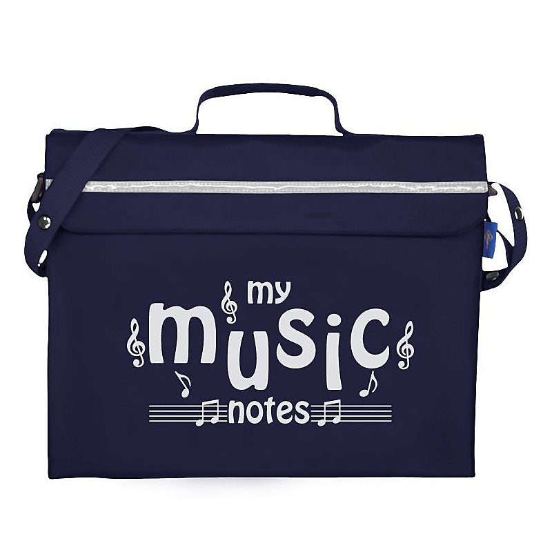 Primo music bag with \'My music notes\' design - Navy blue