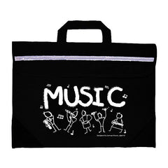 Duo music bag with Sam Moore \'Music\' design - Black