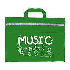 Duo music bag with Sam Moore \'Music\' design - Green