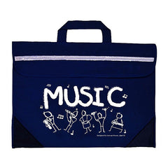 Duo music bag with Sam Moore \'Music\' design - Navy blue