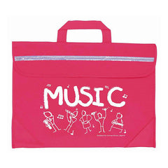 Duo music bag with Sam Moore \'Music\' design - Pink