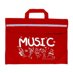 Duo music bag with Sam Moore \'Music\' design - Red