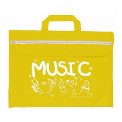 Duo music bag with Sam Moore \'Music\' design - Yellow