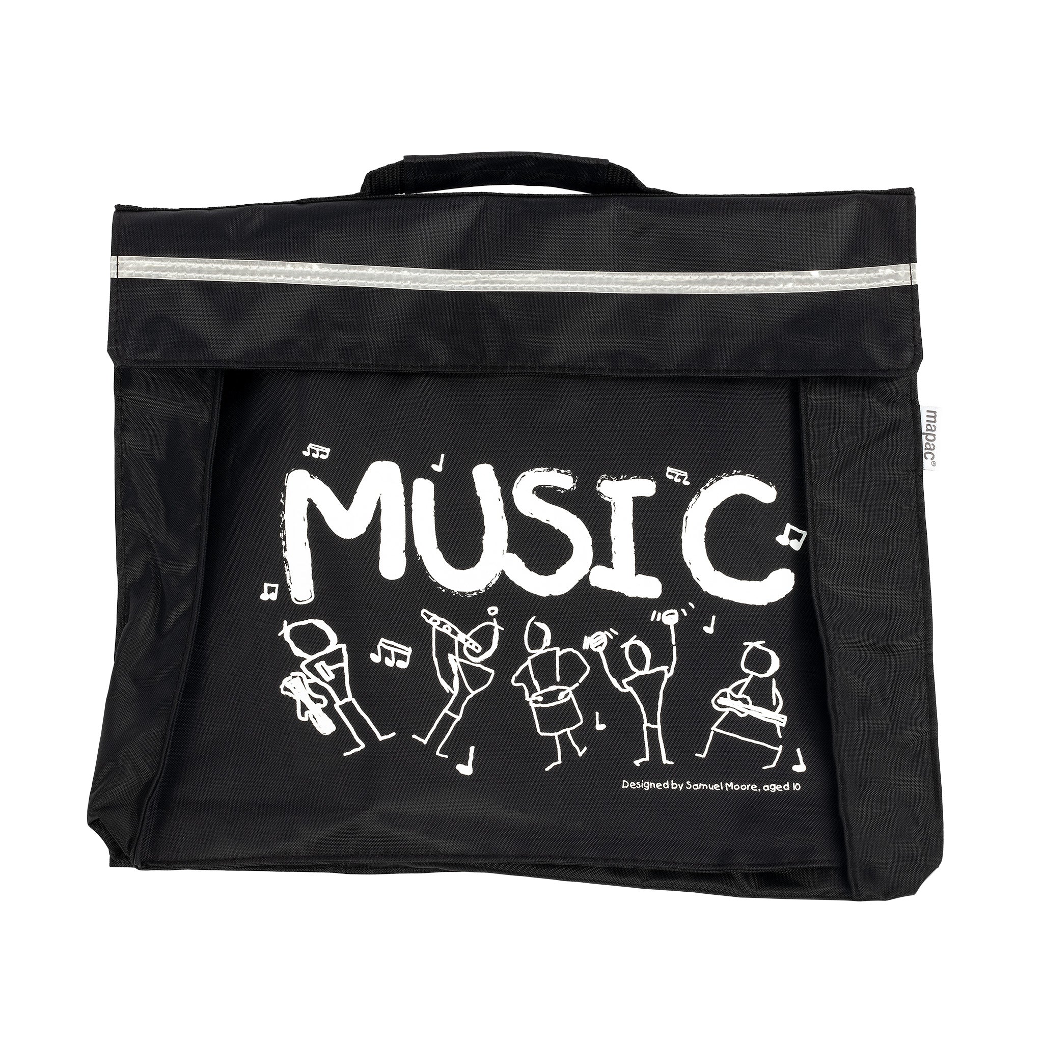 Primo music bag with Sam Moore \'Music\' design - Black