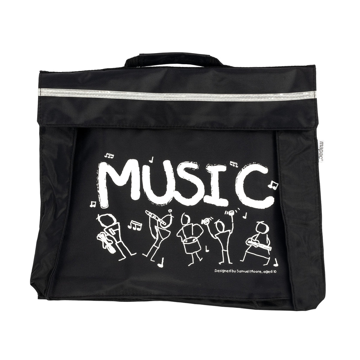 Primo music bag with Sam Moore \'Music\' design - Black
