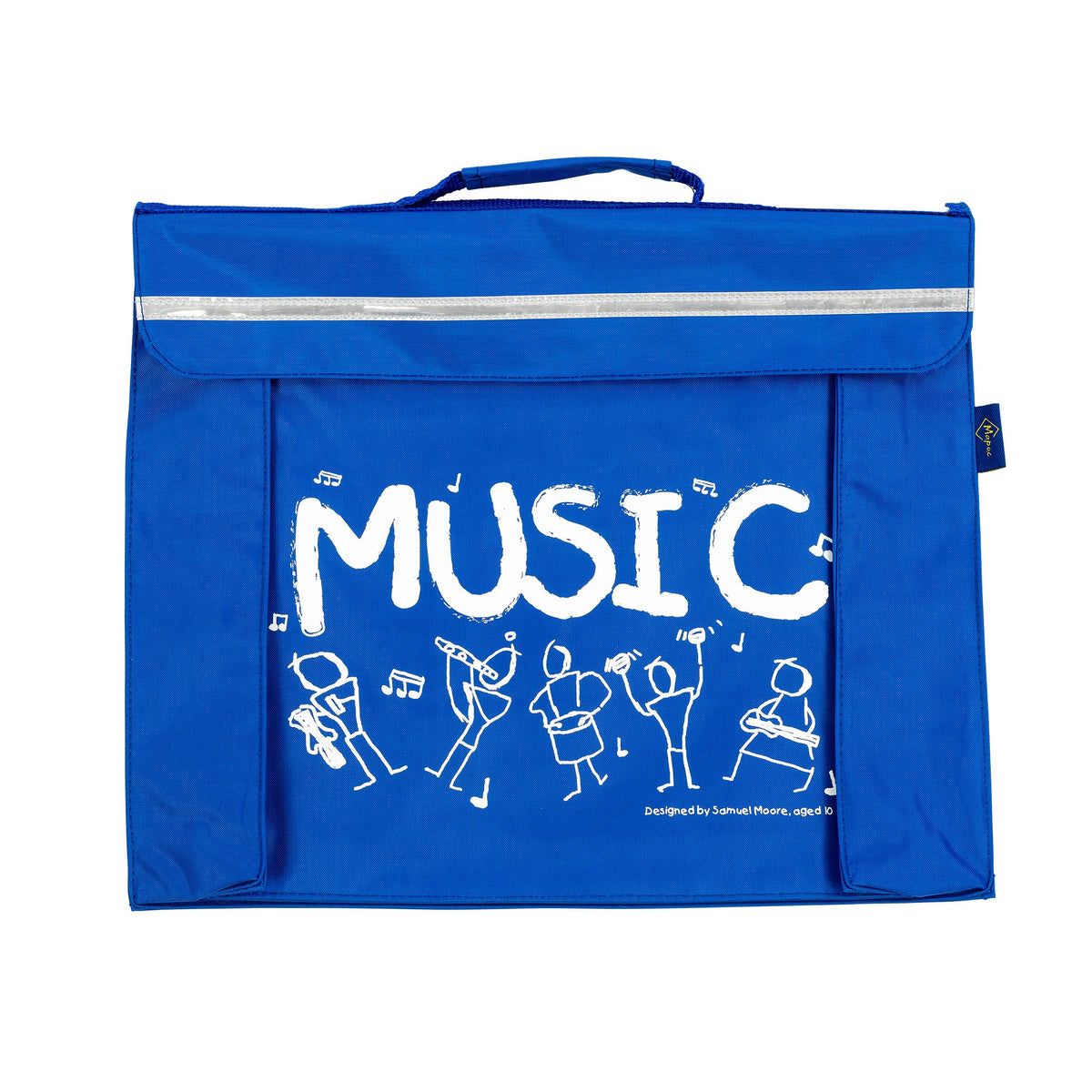 Primo music bag with Sam Moore \'Music\' design - Royal blue